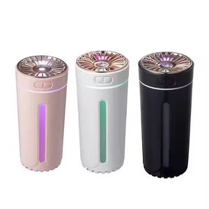 Humidificateur ultrasonique rechargeable 300 ml, diffuseur d'arômes pour la maison, purificateur d'air pour voiture, <span class=keywords><strong>brumisateur</strong></span> avec lumière LED colorée - Product Image 1