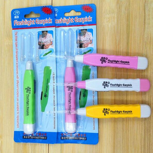 <b>Flashlight</b> Earpick Illuminated Ear Spoon Plastic Ear Cleaning Tool For Home Use With <b>Led</b> Light 6Pcs - Product Image 1