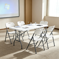 Chaise pliante robuste pour hôtel, aspect rotin, en plastique, pliable, pour événements, banquets, réunions à domicile