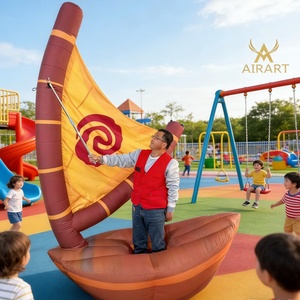 Globo Inflable con Forma de Barco Pirata de 3m de Altura para Niños, Accesorio para Jugar en Parques de Diversiones - Product Image 1