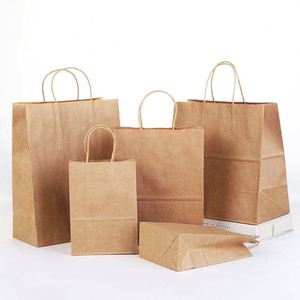 Wholesale Eco-Friendly Custom Kraft Paper <b>Bag</b> with Handle Pink Printed Logo Portable for Supermarket Use - Product Image 4