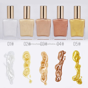 Aceite Corporal orgánico para el cuerpo, resaltador líquido con spray de color dorado, marca privada, novedad de 2020 - Product Image 4