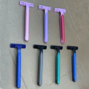 INFLEX Cheap Plastic Handle Twin Blade Disposable Razor 5pcs Or 10pcs Per Bag Packing