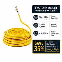Fil NM-B 12/3 10/3 8/3 6/3 AWG 600V avec mise à la terre, fil électrique en cuivre pour intérieur, gaine non métallique en cuivre pour rénovation