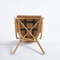 Fauteuil de jardin moderne empilable en rotin - Mobilier d'extérieur durable