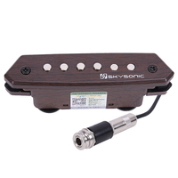 High Quality A-710 Preamp System with Piezo Pickup 39-42 Inch Acoustic Guitar Parts Metal and Plastic Parts Included