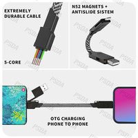 Cable de Carga Rápida Multifuncional EONLINE 4 en 1, 60W, 100W, 240W, con Llavero, PD de 27W para Android, TIPO-C 60W, QC 18W, Cable de Datos de Carga Rápida