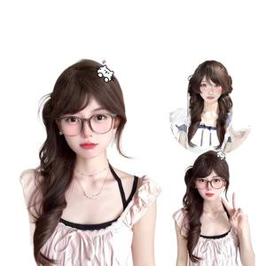 วิกผมหางม้าหยักสไตล์โรมัน แบบ I-Tip น้ำหนัก 140 กรัม สีชมพู พร้อมลวดทนความร้อนสูง สำหรับลุคเจ้าหญิงโลลิต้า - Product Image 2