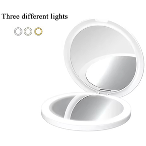 กระจกแต่งหน้า LED ชนิด C กระจกแต่งหน้า LED สีฉีดชาร์จไฟได้ - Product Image 2