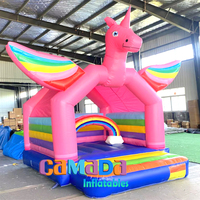 Venta Caliente: Castillo Hinchable Temático de Unicornio y Caballos para Niños con Soplador