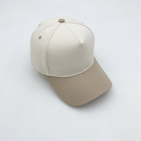 Gorras de Béisbol de Cinco Paneles de Algodón de Alta Calidad, Dos Tonos, con Logotipo Bordado, Gorra Snapback, Logotipo Personalizado, Gorra Deportiva de Béisbol