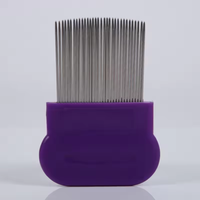 Peigne anti-tête de monstre personnalisé en acier inoxydable pour animaux de compagnie, brosse à poils, peigne anti-puces