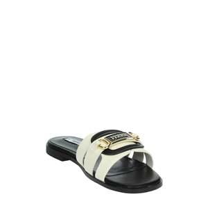 Sandalias Planas para Mujer Ferre F-254, Zapatos Deslizantes de Cuero Negro - Product Image 5
