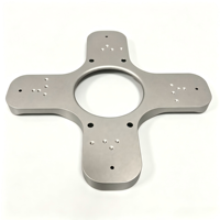 Plaque d'adaptation croisée en aluminium sur mesure usinée CNC, multi-trous, pour montage de cardan de robot industriel et stabilisateur de caméra de drone