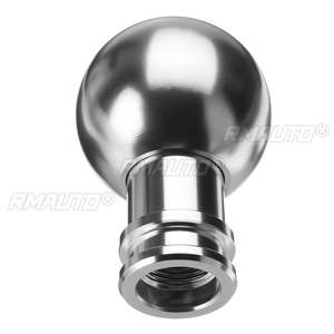 Pomo de Palanca de Cambios Redondo de 5 Velocidades, Universal para Automóvil, con 3 Tornillos Adaptadores - Product Image 3