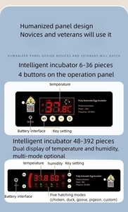 Khả năng nở cao và ổn định Máy ấp trứng Máy ấp trứng Máy ấp trứng tự động 112 trứng - Product Image 3