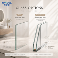 Puerta interior de baño Yomoga, diseño de puerta de baño de plástico PVC