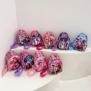 몬스터 헌트 어린이 가방 한국어 버전 만화 트렌디 멋진 Kpop 어린 소녀 싱글 숄더 가슴 가방 미니 크로스바디 백 - Product Image 1