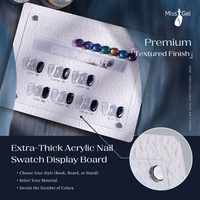 Missgel Présentoir de Couleurs d'Ongles Prêt à l'emploi – 240 Nuances avec Échantillons Pré-peints – Livre de Nuanciers en Acrylique