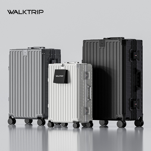 Custom Logo PC Frame Luggage, Large Capacity Durable Suitcase with Silent Spinner Wheels Custom Design Rolling Travel Case