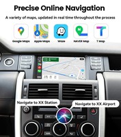 Interface CarPlay sans fil Android Auto Decord pour Land Rover Harman 8'' 2012-2018 Navigation Android Auto Airplay