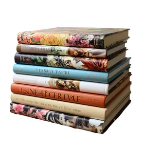 Livros de capa dura personalizados colecionando impressão livro de couro de capa dura pode colocar adesivos