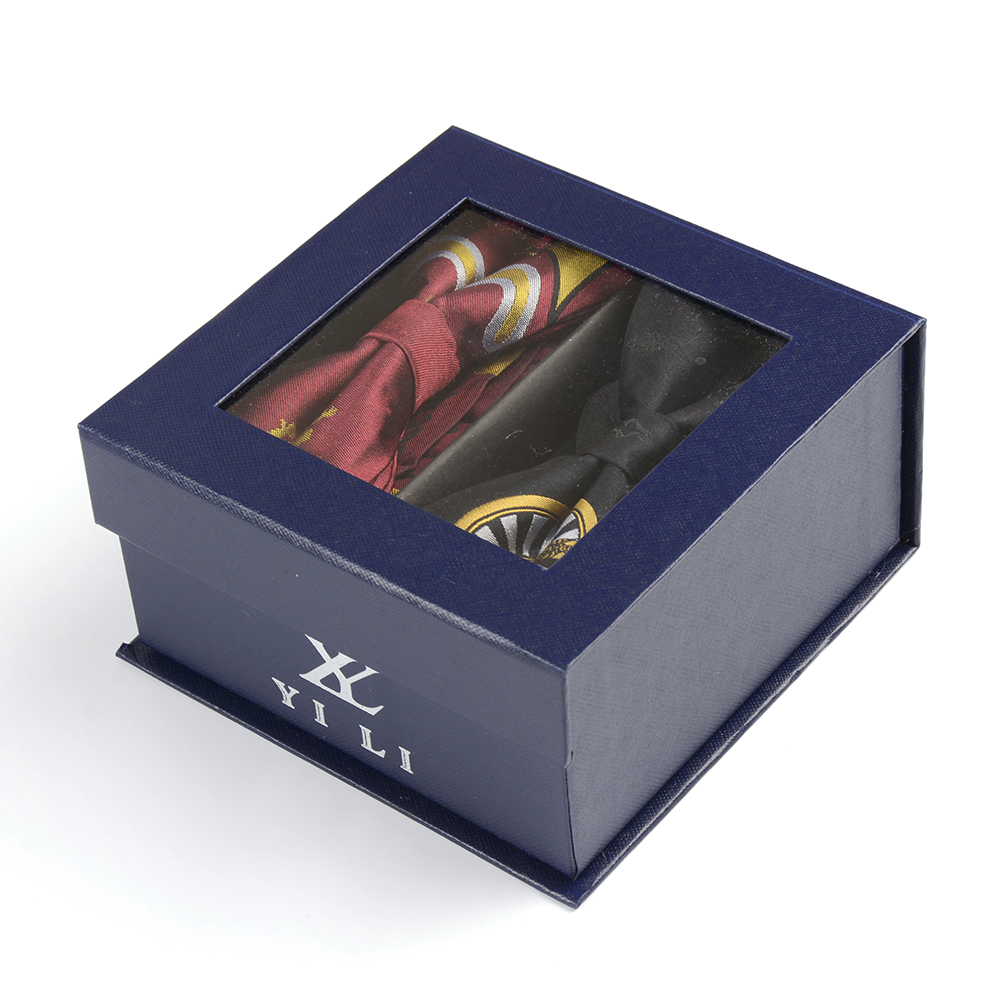 YiLi ручной работы жаккардовые тканые мужские галстуки-бабочки роскошные наборы