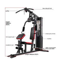 Estación de Gimnasio Multifuncional Inteligente Todo en Uno, Resistente a la Oxidación, para Entrenamiento de Fuerza Integrado en Casa