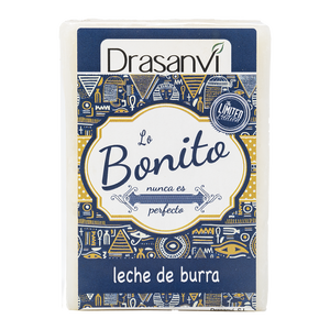 Savon artisanal au lait d'ânesse Drasanvi 100 g, savon de bain blanchissant, parfum citron, ingrédients principaux : lait de chèvre, riz, huile d'olive - Product Image 1