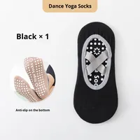 Yoga & Pilates Chaussettes de sol de fitness d'intérieur Sangle croisée en silicone antidérapante Techniques tricotées antibactériennes Exercice à domicile pour le printemps