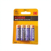 Pile alcaline MAX SUPER ALKALINE 9V 6LR61AA AAA C D MN1604 pour multimètre, détecteur de fumée