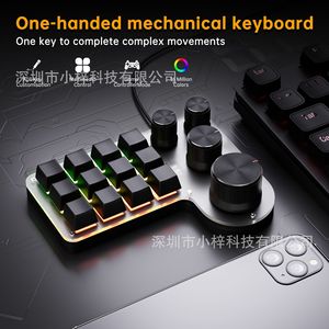 Clavier mécanique personnalisé 3 modes 12 touches + 4 boutons, Bluetooth et filaire, raccourcis, mini-gaming (disposition 16 touches) L738 - Product Image 3