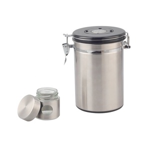 Airtight Stainless Steel Kitchen Food Storage Container with Lids <b>and</b> Jar, Coffee <b>Sugar</b> <b>Canister</b> - Product Image 5