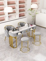 Table et chaise de manucure de luxe abordable pour salon de beauté, type économique simple ou double, prix spécial