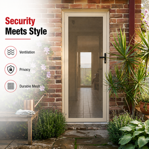 Porta di Sicurezza in Alluminio Aeronautico con Rete in Acciaio Inox 316 Intrecciata, Antieffrazione, con Chiusura a 3 Punti per Ingresso Principale - Product Image 4