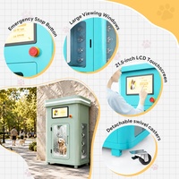 Kiosco Automático para el Cuidado de Mascotas, Gabinete Comercial para el Cuidado de Perros, Resistente a la Humedad, con Sistema de Limpieza