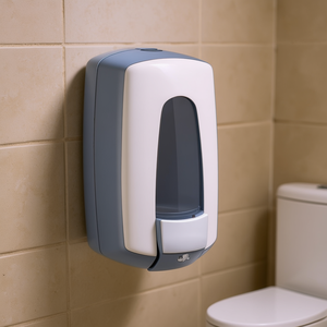 Dispenser di sapone in acciaio inox da 0,9 L, montaggio a parete per uso in bagno - Product Image 3