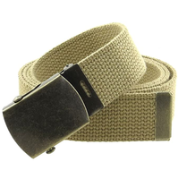 Ceinture en toile de coton Style boucle à pression facile avec boucle réglable pour uniformes scolaires garçon