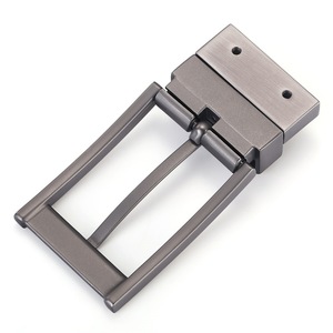 ブラックブラウン調整可能回転式ベルトリバーシブルピンバックルカスタム両面メンズ本革ベルト - Product Image 3