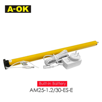 Moteur tubulaire A-OK avec batterie au lithium, garantie 5 ans, moteurs intelligents Tuya Zigbee pour stores enrouleurs, rideaux