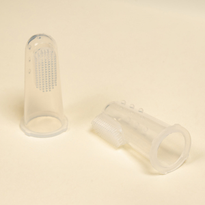 Haodi mềm Silicone lông bàn chải đánh răng cho trẻ sơ sinh có tay cầm bằng nhựa cho trẻ sơ sinh sử dụng tại nhà - Product Image 2