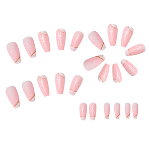 <span class=keywords><strong>Uñas</strong></span> Postizas Francesas con Diseño de Mariposa y Flores, Acrílicas, ABS, Removibles, Extensión de <span class=keywords><strong>Uñas</strong></span> <span class=keywords><strong>para</strong></span> Dedos, Venta al Por Mayor - Product Image 5