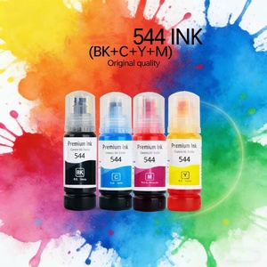 Tinta de tinte compatible premium para impresoras <span class=keywords><strong>EPSON</strong></span> L3110 <span class=keywords><strong>L1110</strong></span> L3150 L5190 con tanque de tinta, 544 botellas de tinta original a base de agua para <span class=keywords><strong>EPSON</strong></span>. - Product Image 1
