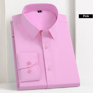 ChenYue Men's <strong>Shirts</strong> Long-Sleeved Business Custom Solid Color <strong>Shirt</strong> Wholesale Classic Style Without Pocket TC <strong>Polyester</strong> Cotton - Product Image 3