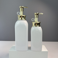 Emballage cosmétique en gros, 300 ml, 500 ml, 700 ml, bouteille d'huile capillaire en plastique PET blanche personnalisée, bouteille de shampooing