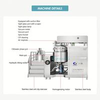 Homogénéisateur cosmétique, mélangeur, émulsifiant sous vide, cuve de fabrication de pommades, machine de fabrication de crèmes cosmétiques, ligne de production