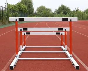 Fabrika çelik katlanır ve ayarlanabilir eğitim engel IAAF standart parça ve alan atletizm engelli