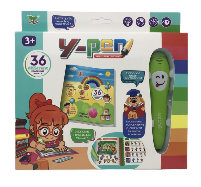 Intelligent Point Reading Pen for Kids - Early Educational English Learning Toy with Cognitive Cards