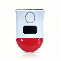 Sirène d'alarme solaire 120 dB pour la protection des vergers/fermes en extérieur, étanche IP65, avec télécommande, capteur de mouvement PIR sans fil