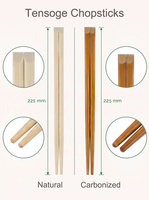 Baguettes de voyage écologiques en bambou naturel, jetables, solution tout-en-un